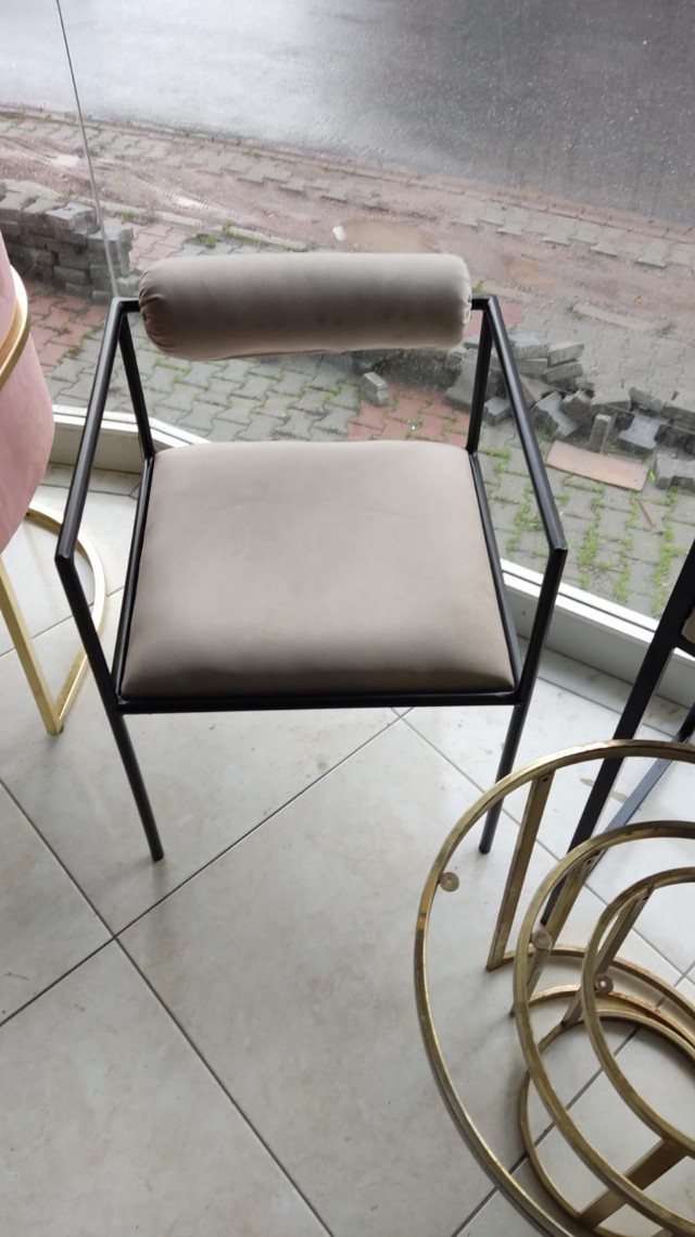 Metal Boru Modern Sandalye Rahat Kullanışlı Sandalye