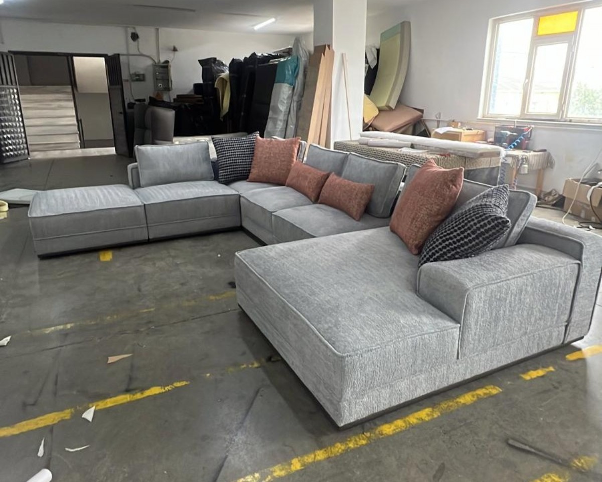 U Büyük Köşe Koltuk Oturma Odası Salon Büyük Ölçü Köşe Koltuk