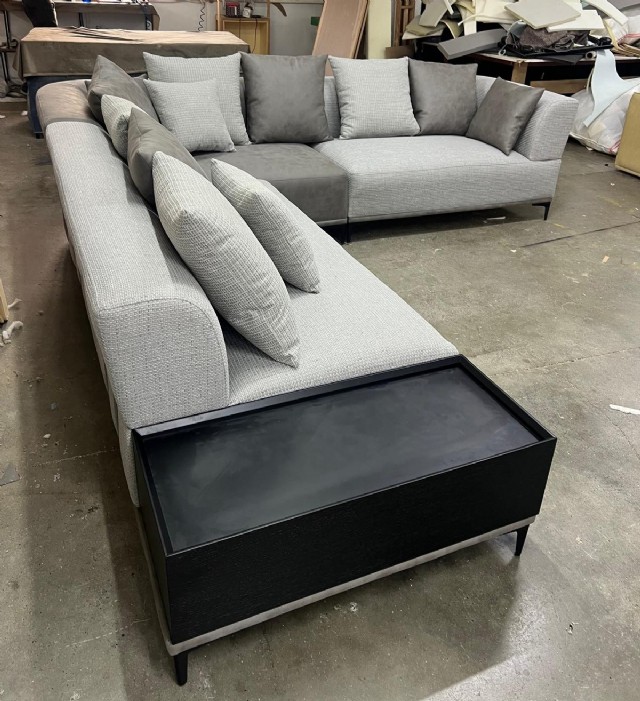 Yan Sehpalı Köşe Koltuk L Şeklinde Modern Özel Ölçü Üretim